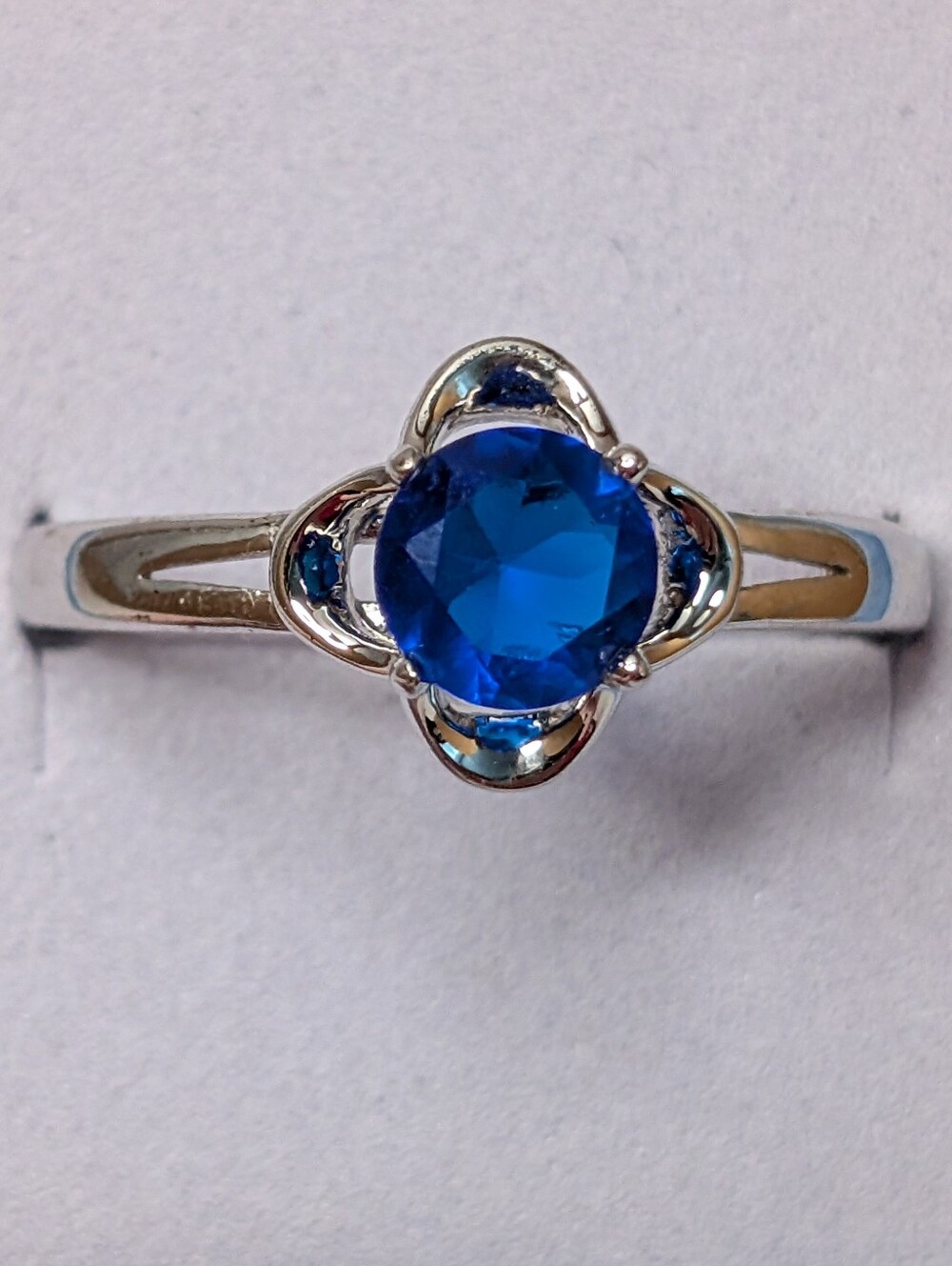 3 for $25 Fragrant Jewels Size 8.5 Ring Round Blue Silver Band NWOT